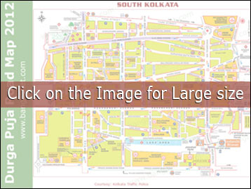 Kolkata Durgapuja Road Map 2011